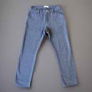 Taylor Stitch Men's Dark Grey Wool Dress Pants Size 32 Button Fly